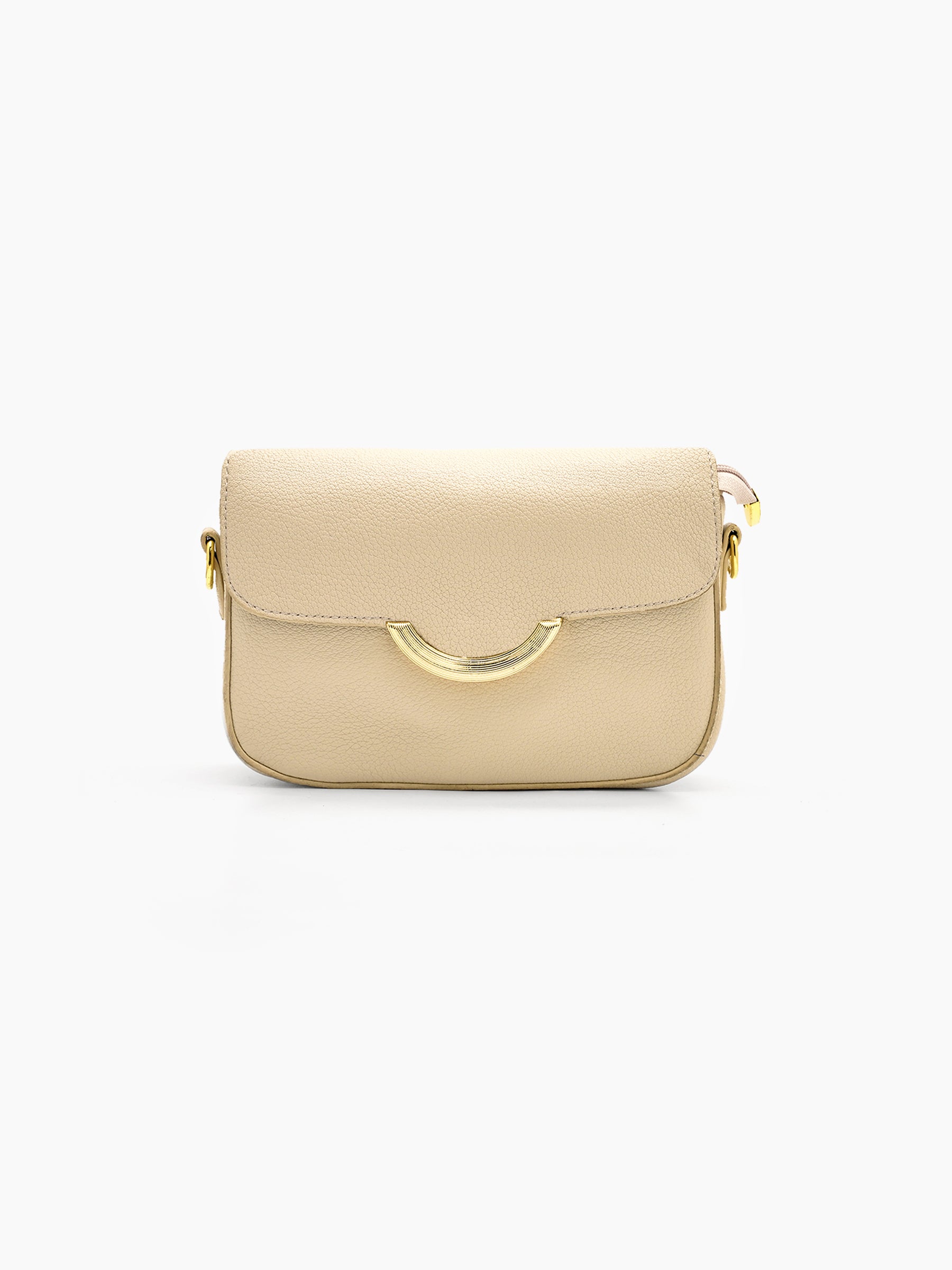 Rovena Beige Luxe Sling Bag - Swashaa