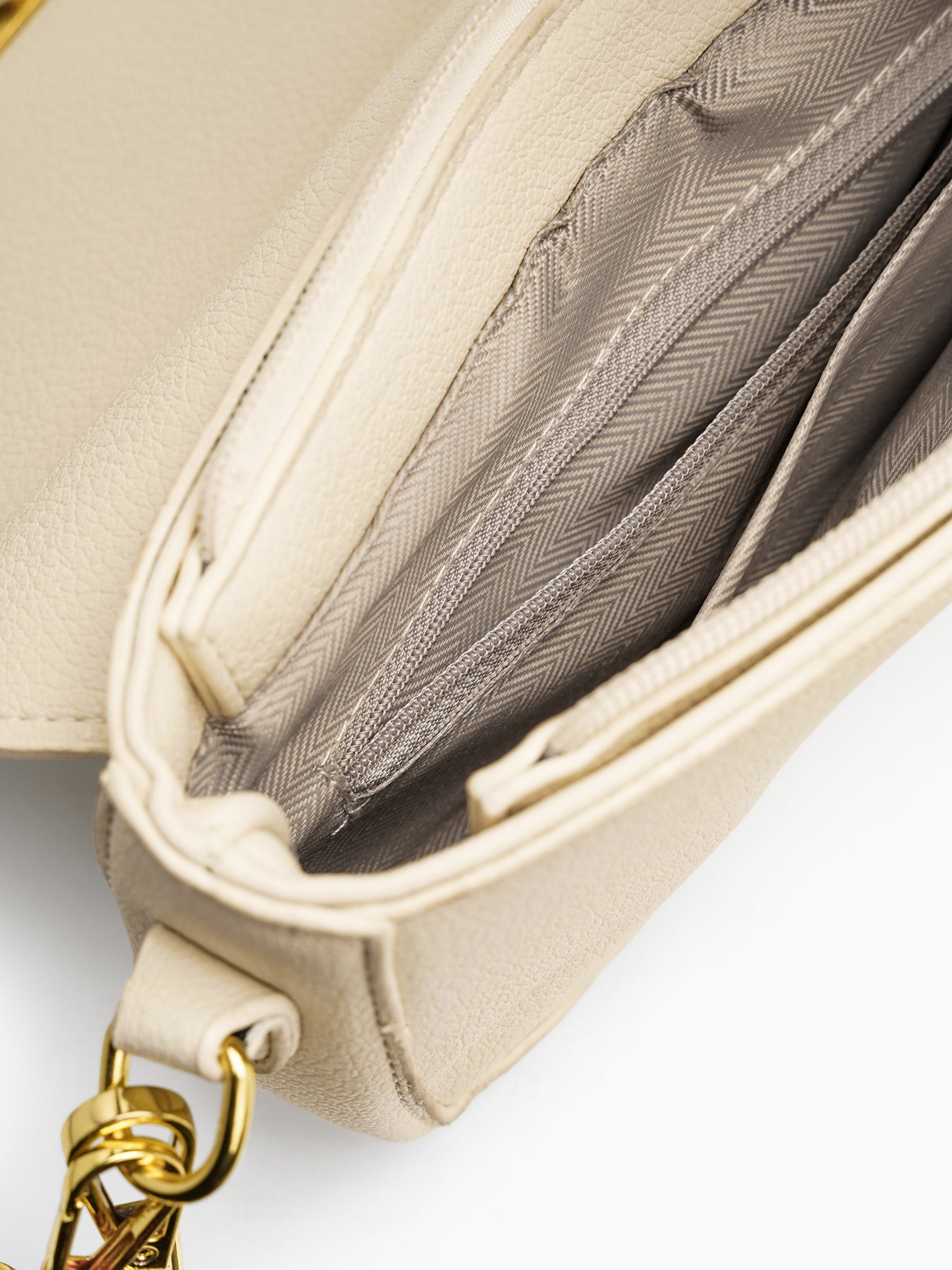 Rovena Ivory Luxe Sling Bag - Swashaa