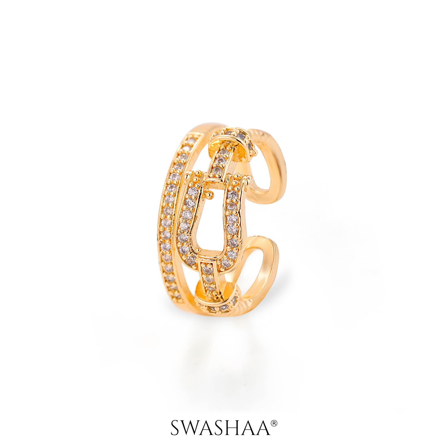 Sparkle 14K Gold Plated Ring