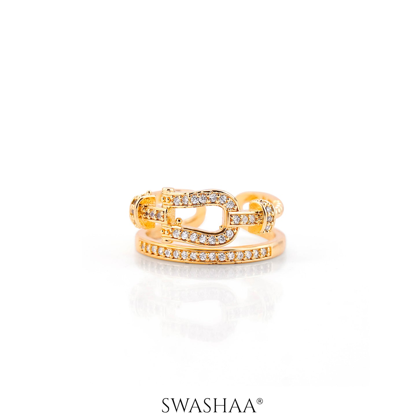 Sparkle 14K Gold Plated Ring