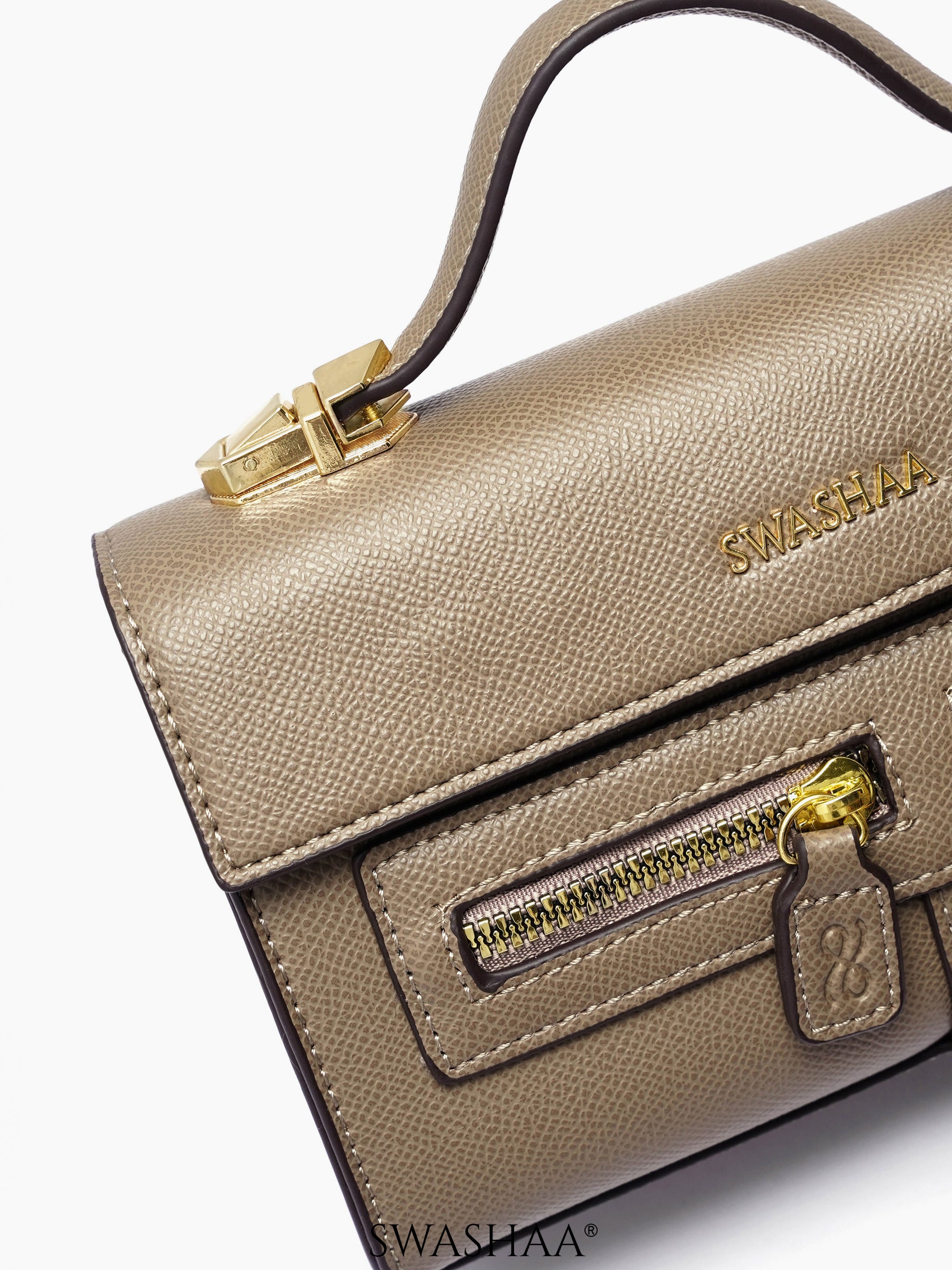 Saanvi Natural Brown Women's Leather Sling Bag