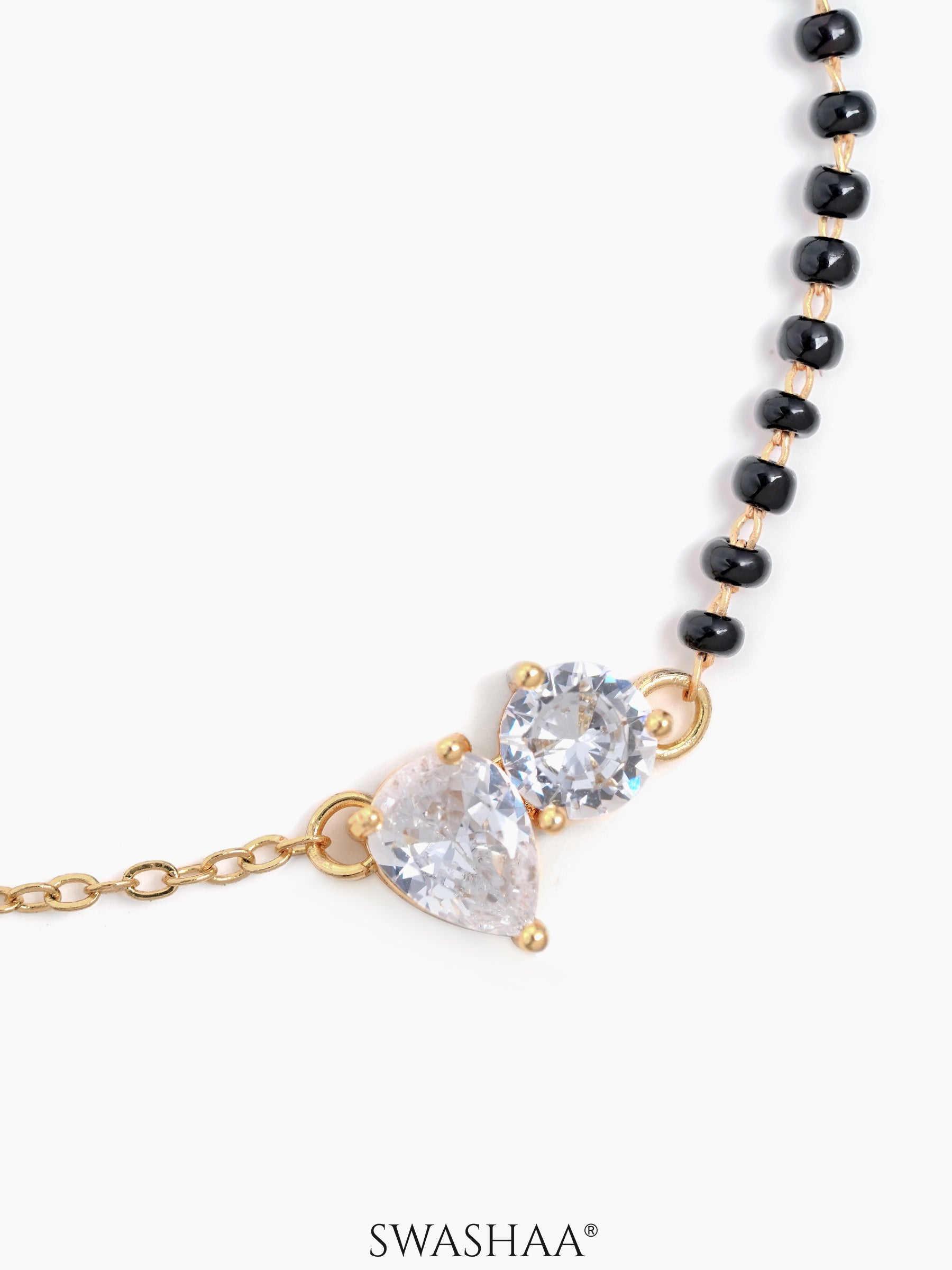 Saanvi Dual Diamond Solitaire Mangalsutra Bracelet