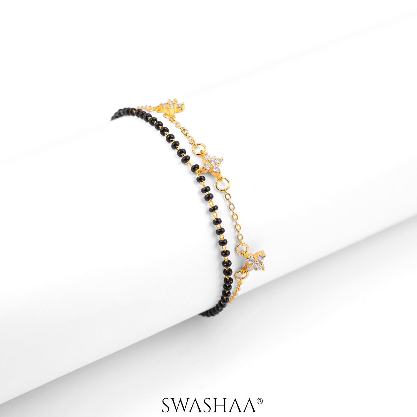 Saira 14K Gold Plated Mangalsutra Bracelet