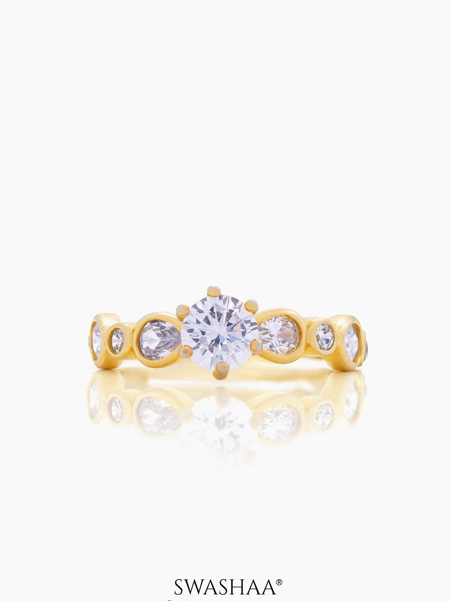 Saira 18K Gold Plated Ring