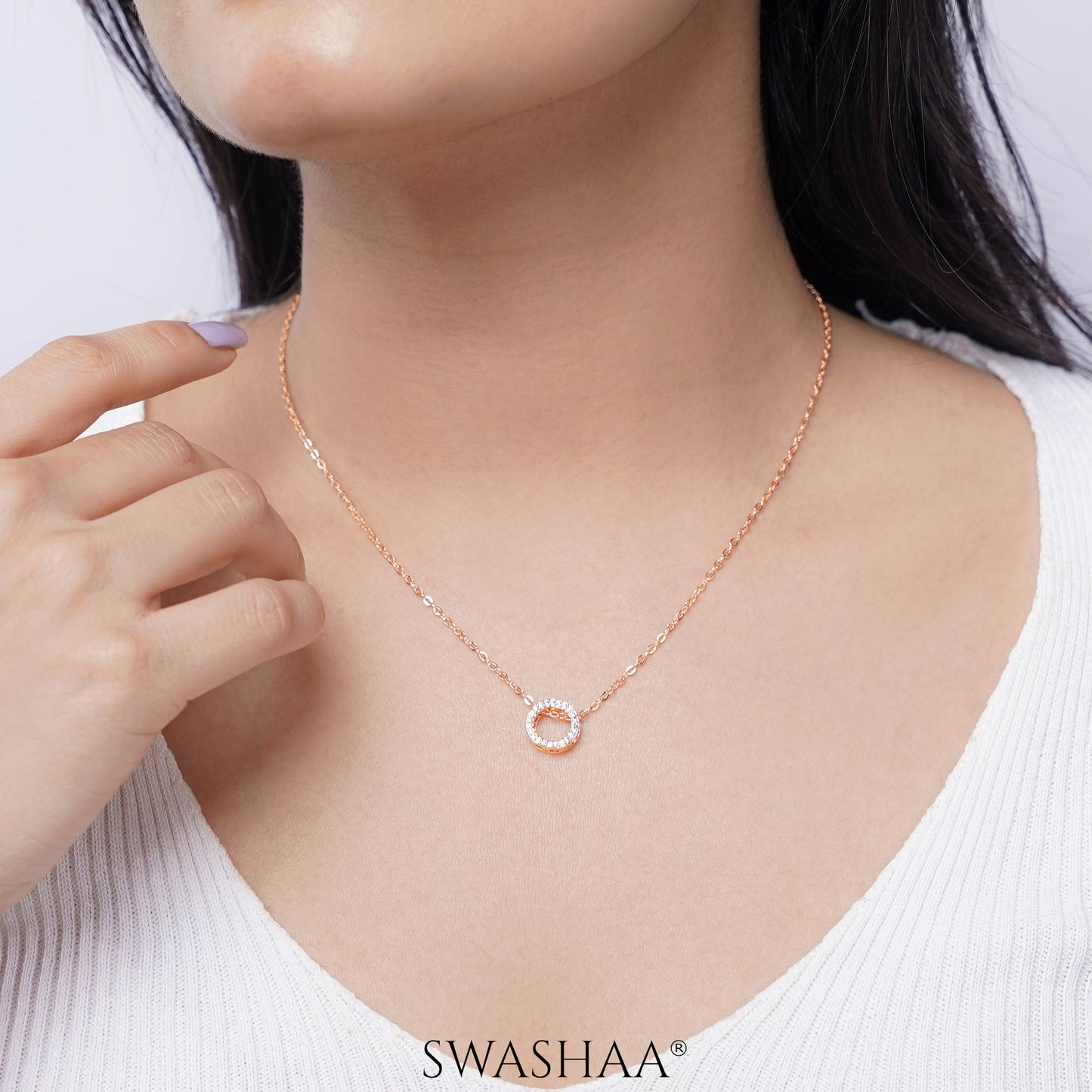 Sara Rosegold Plated Necklace