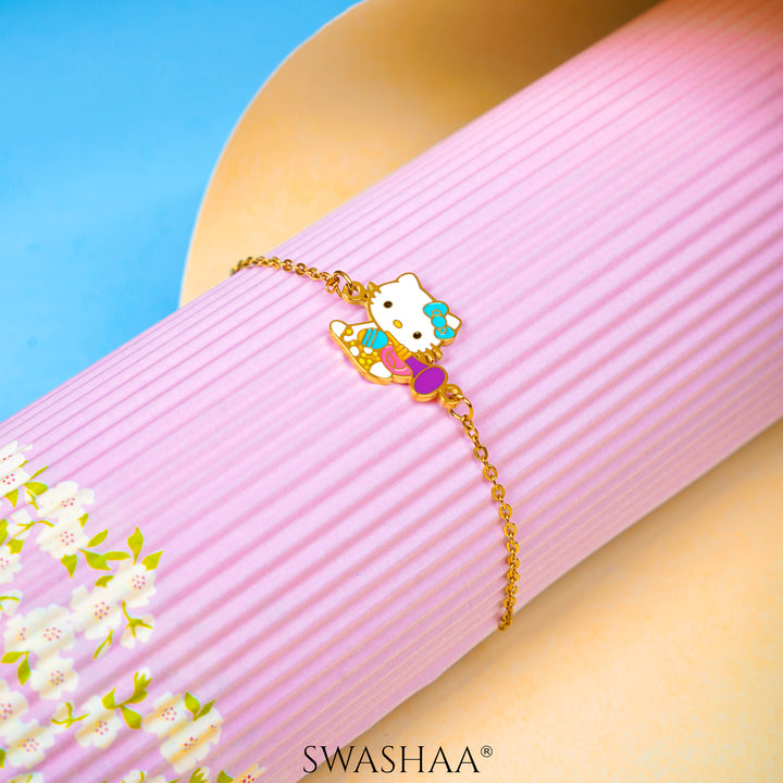 Scuttlebutt Kitty 18K Gold Plated Kid's Bracelet