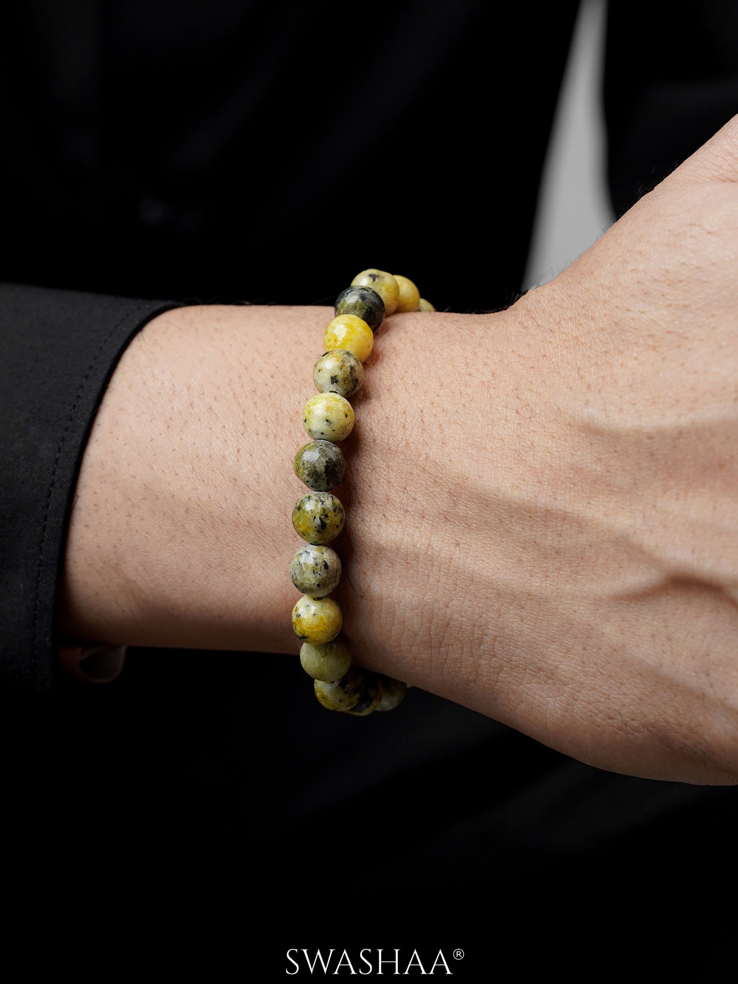 Serpentine Men's Beaded Bracelet