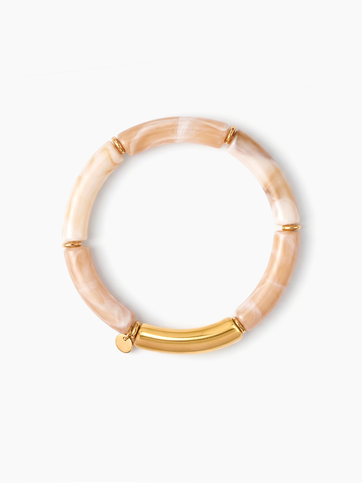 Seravelle Pink Stone 18K Gold Plated Women's Loose Bracelets