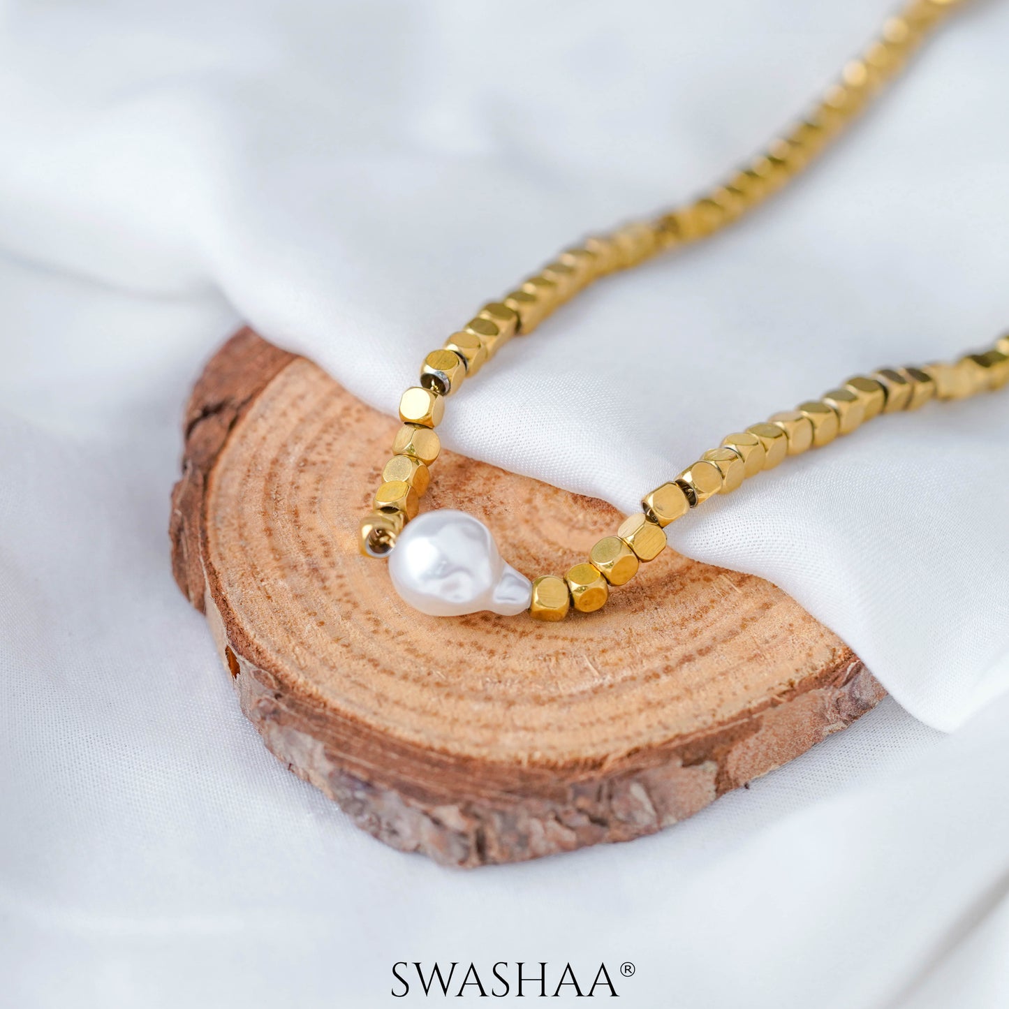 Shaaina 18K Gold Plated Choker Necklace