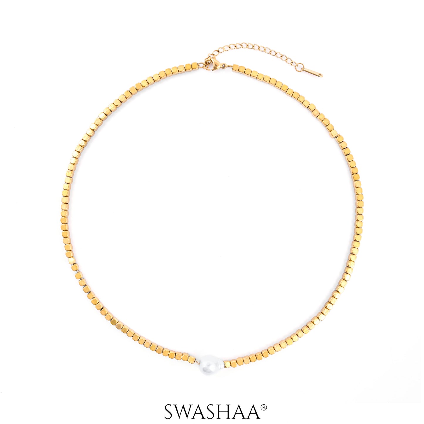 Shaaina 18K Gold Plated Choker Necklace