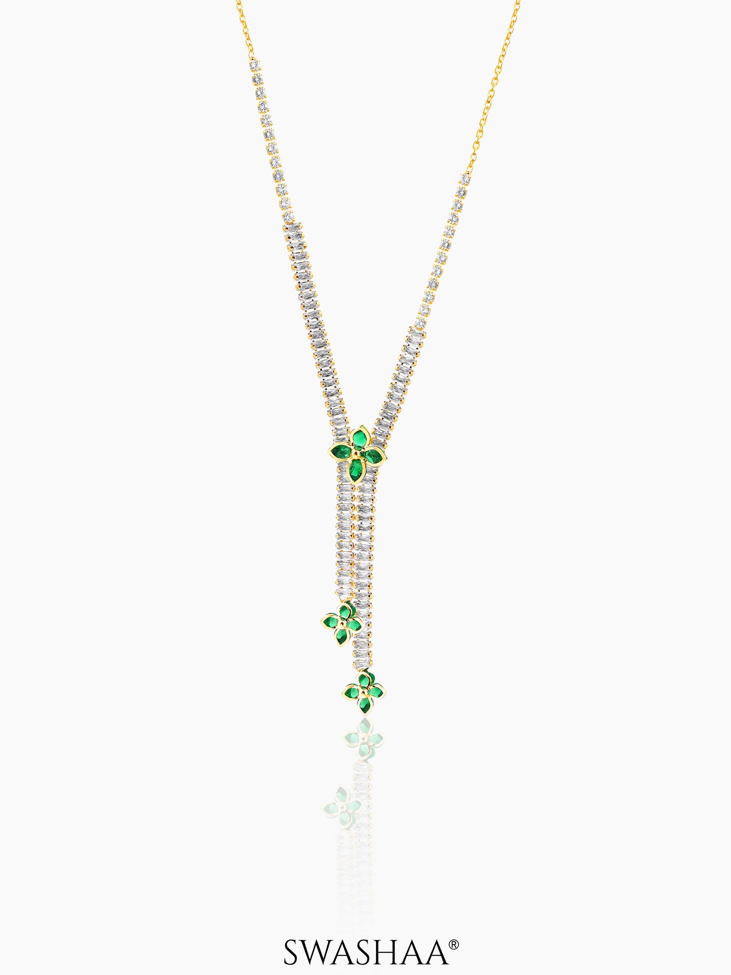 Shanon Clover Charmed Y-shaped Necklace