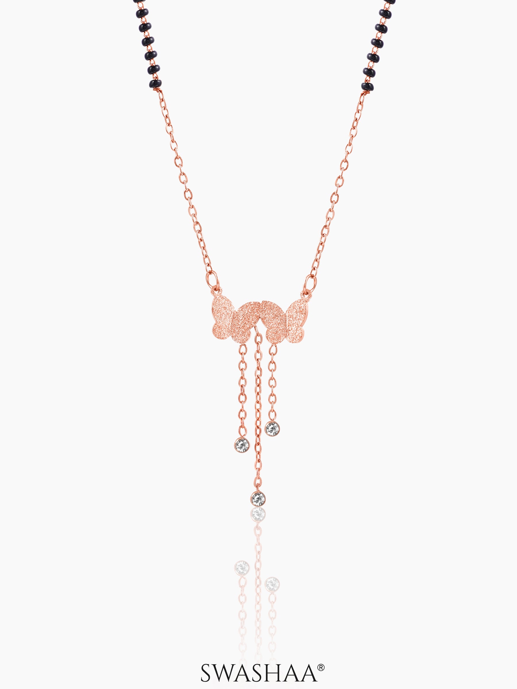 Shreya Rosegold Plated Mangalsutra – Swashaa - Main Image