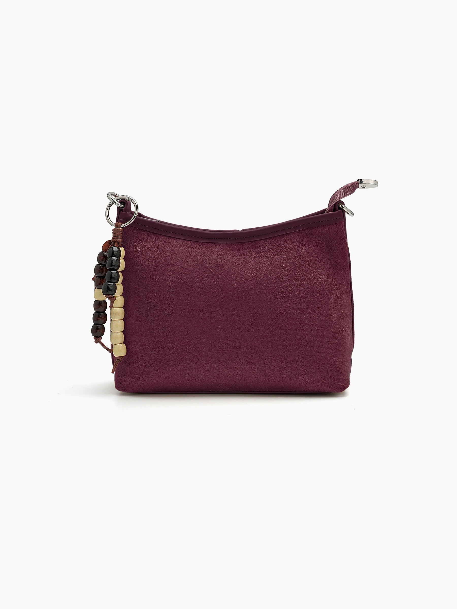 Sienna Wine Red Sling Bag - Swashaa