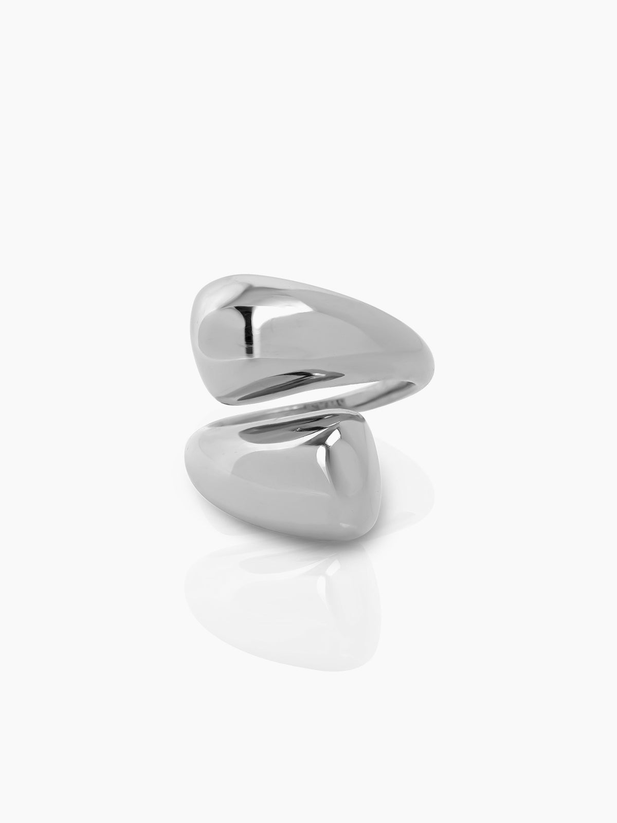 Siona Fluid Bold Curve Silver Ring