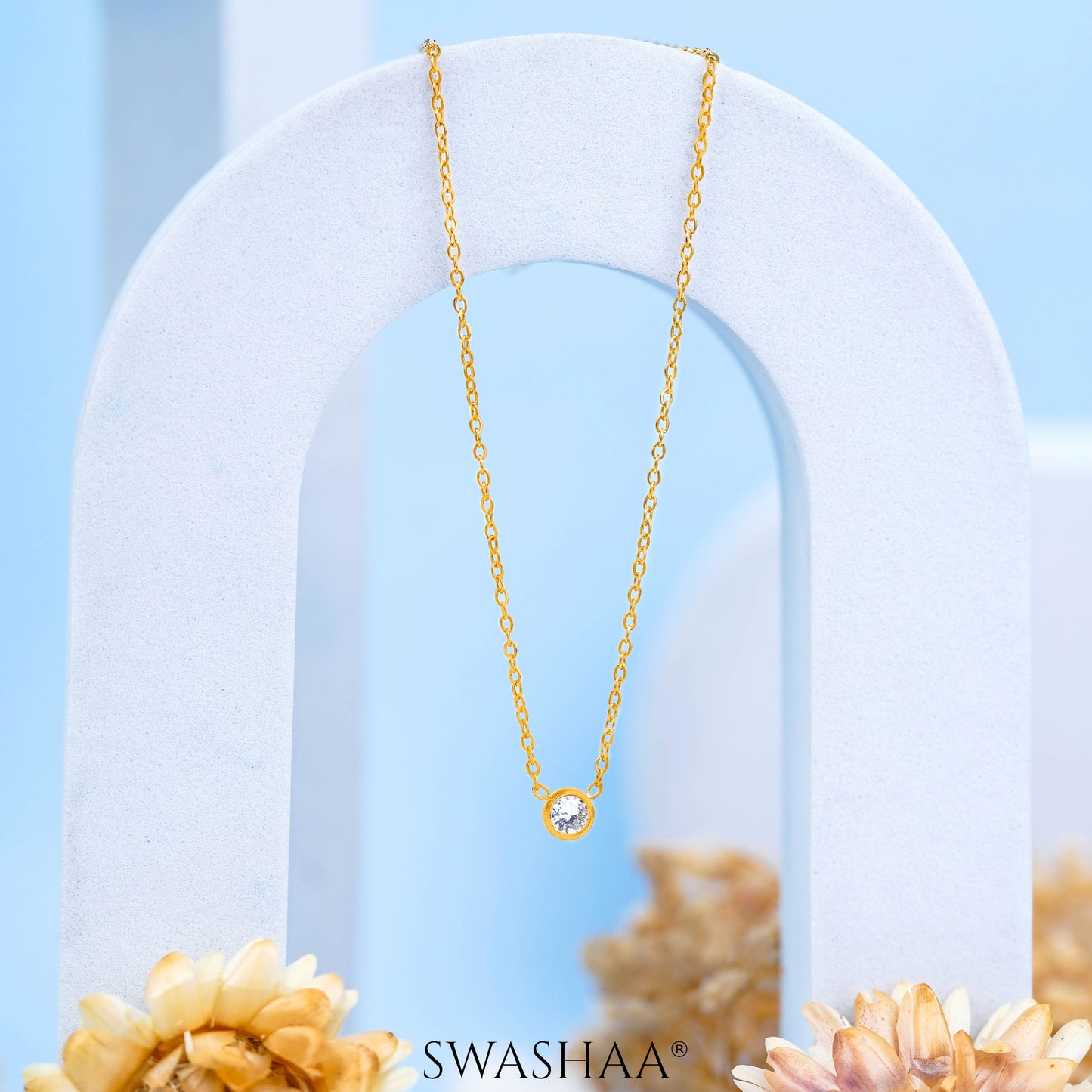 Sitara Solitaire Necklace