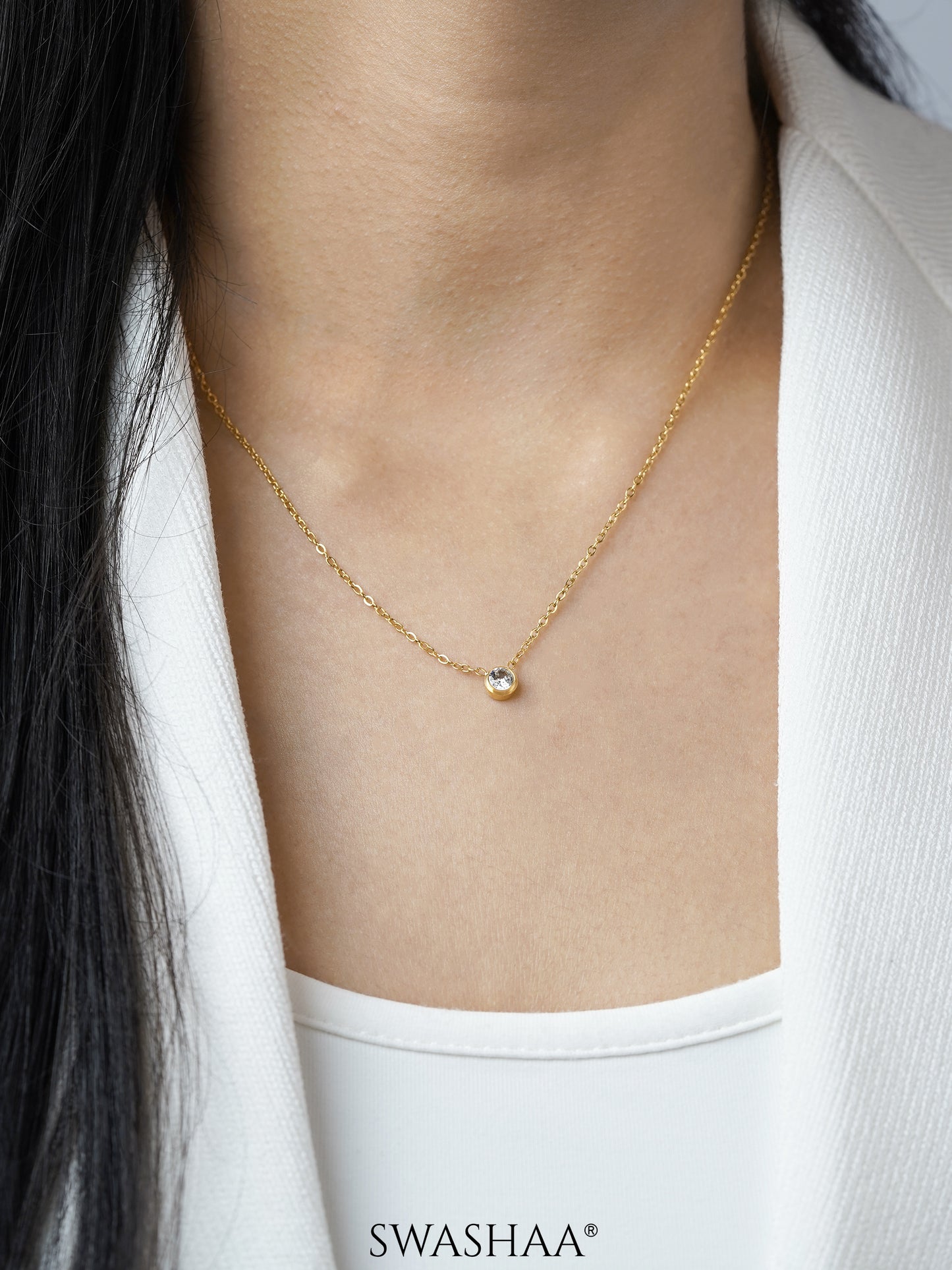 Sitara Solitaire Necklace