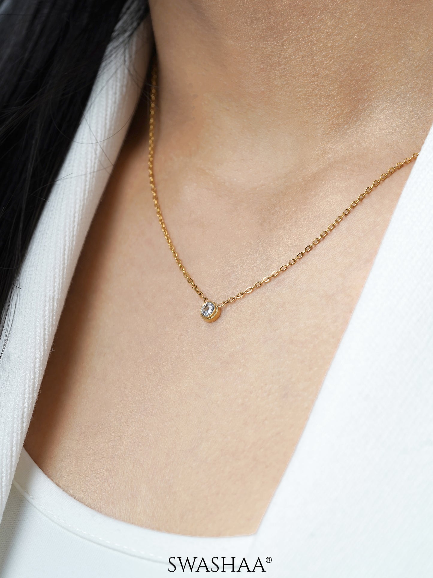 Sitara Solitaire Necklace