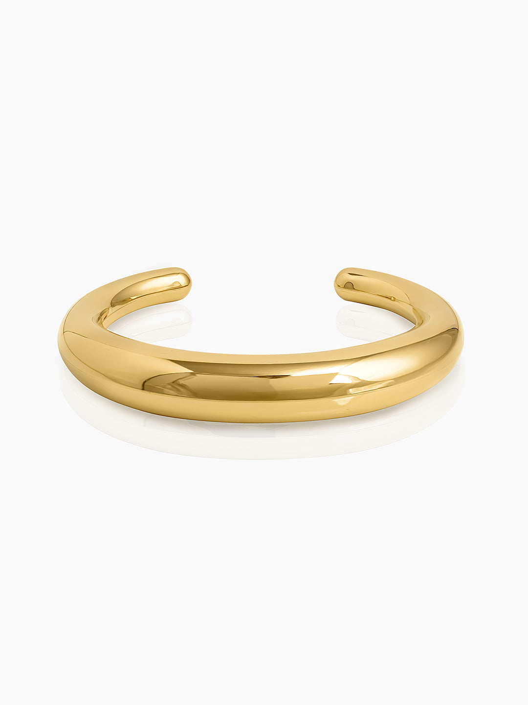 Solana Curve Cuff 18K Gold Plated Bracelet