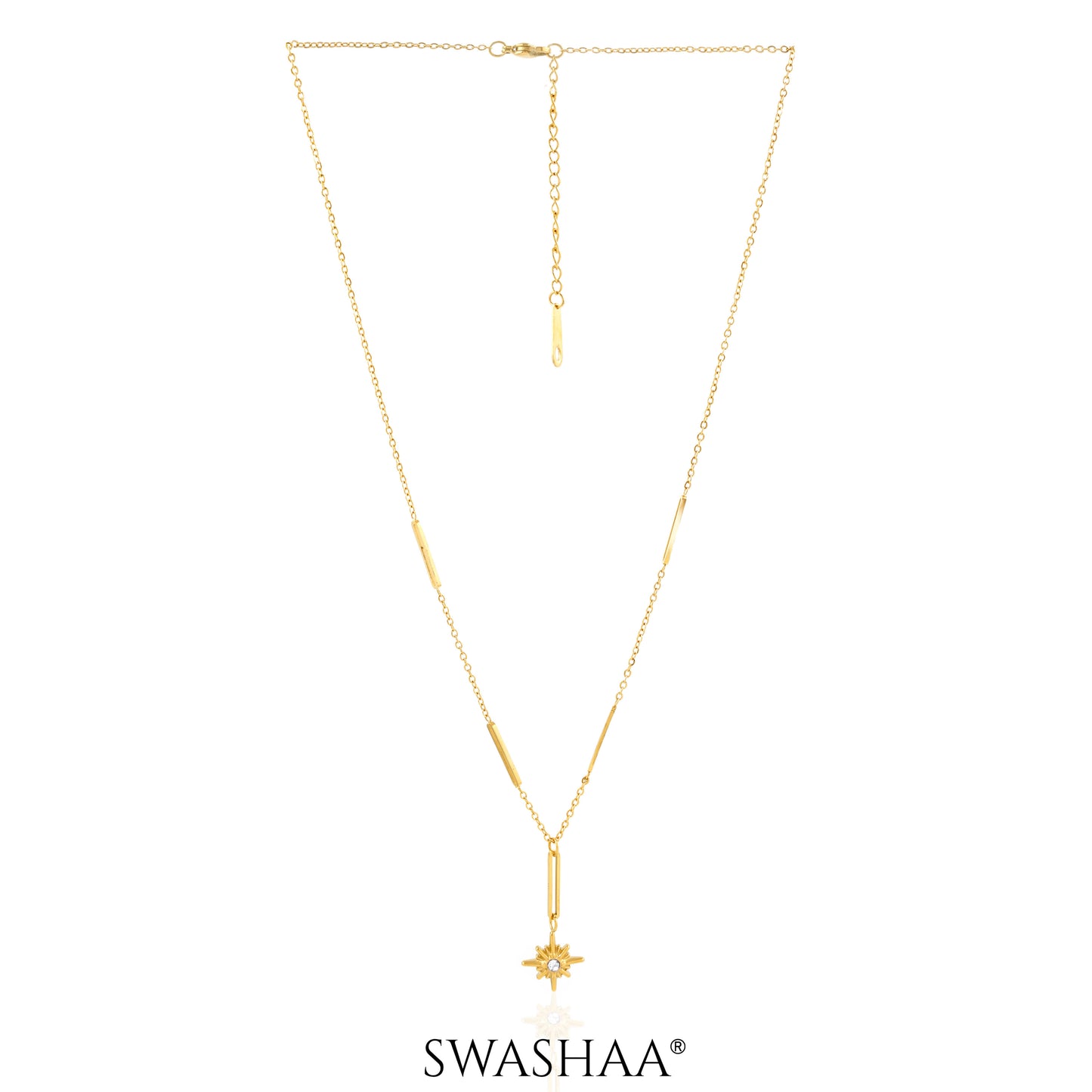 Solar Star 18K Gold Plated Necklace