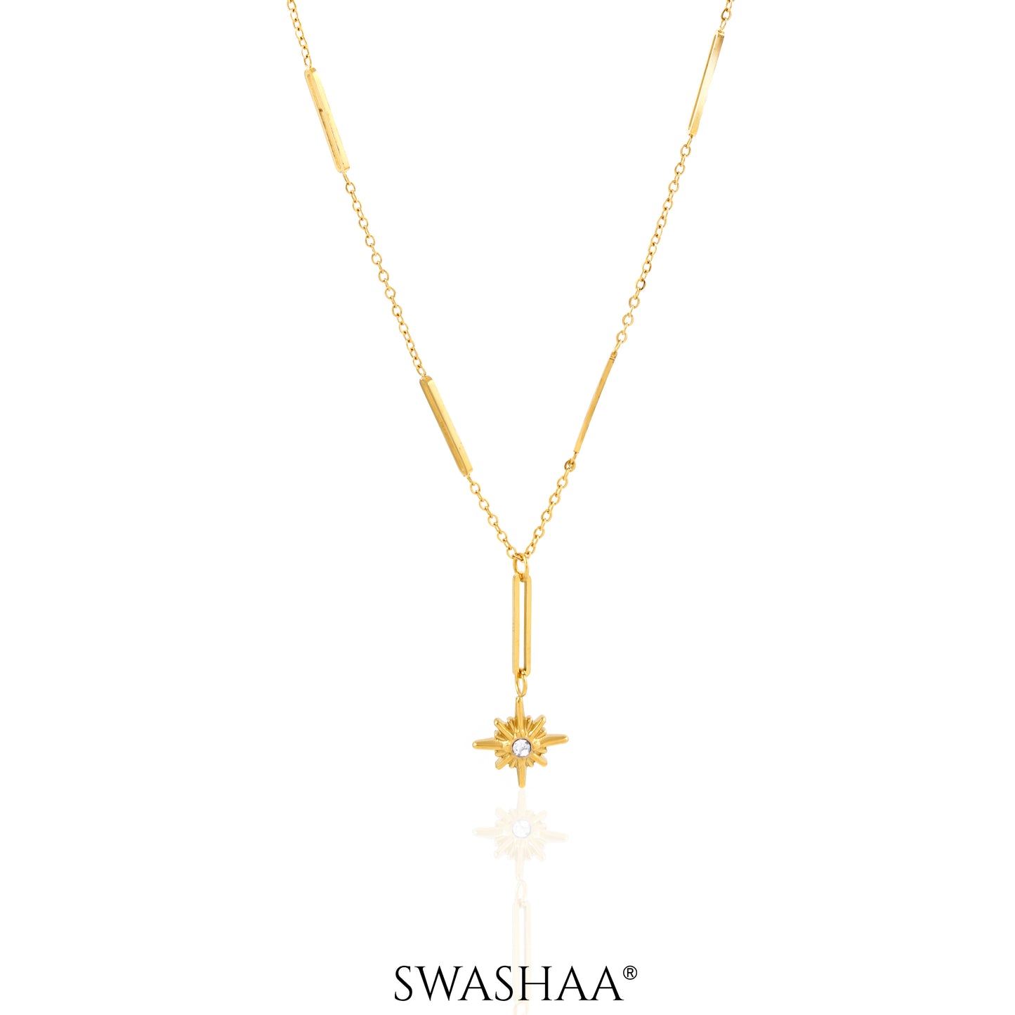 Solar Star 18K Gold Plated Necklace