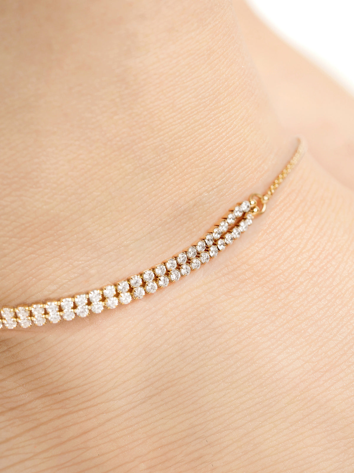 Sophia Diamond Double Strand Women's Anklet
