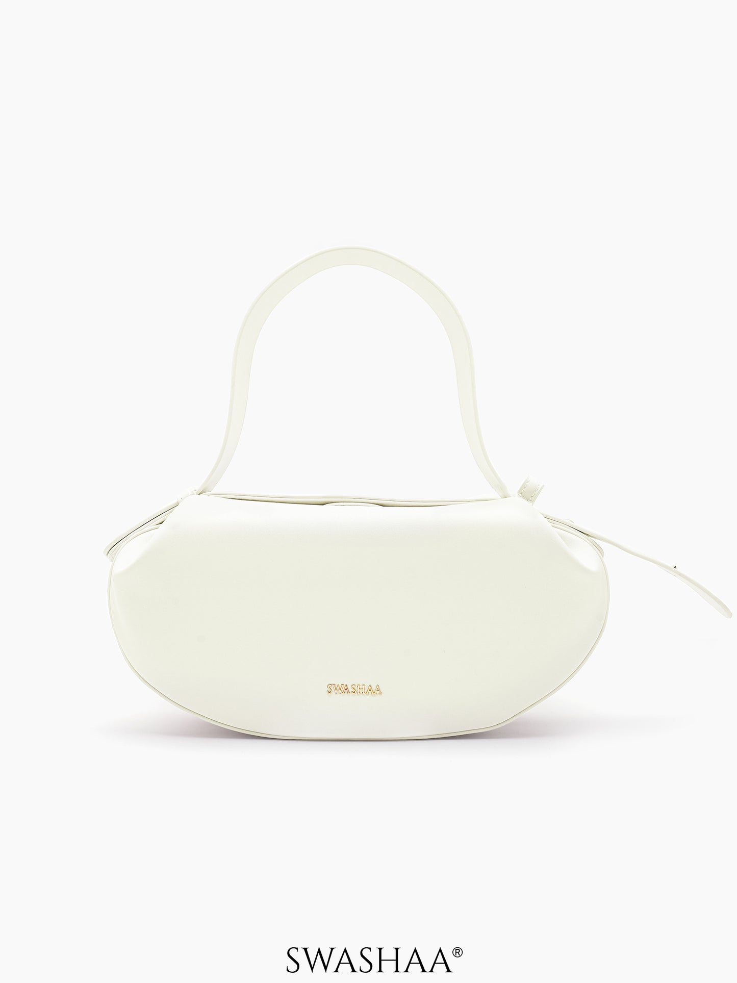 Stella White Women's Leather Shoulder Bag