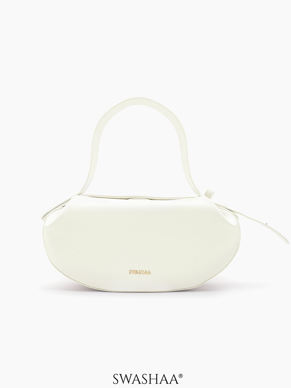 Stella White Women's Leather Shoulder Bag