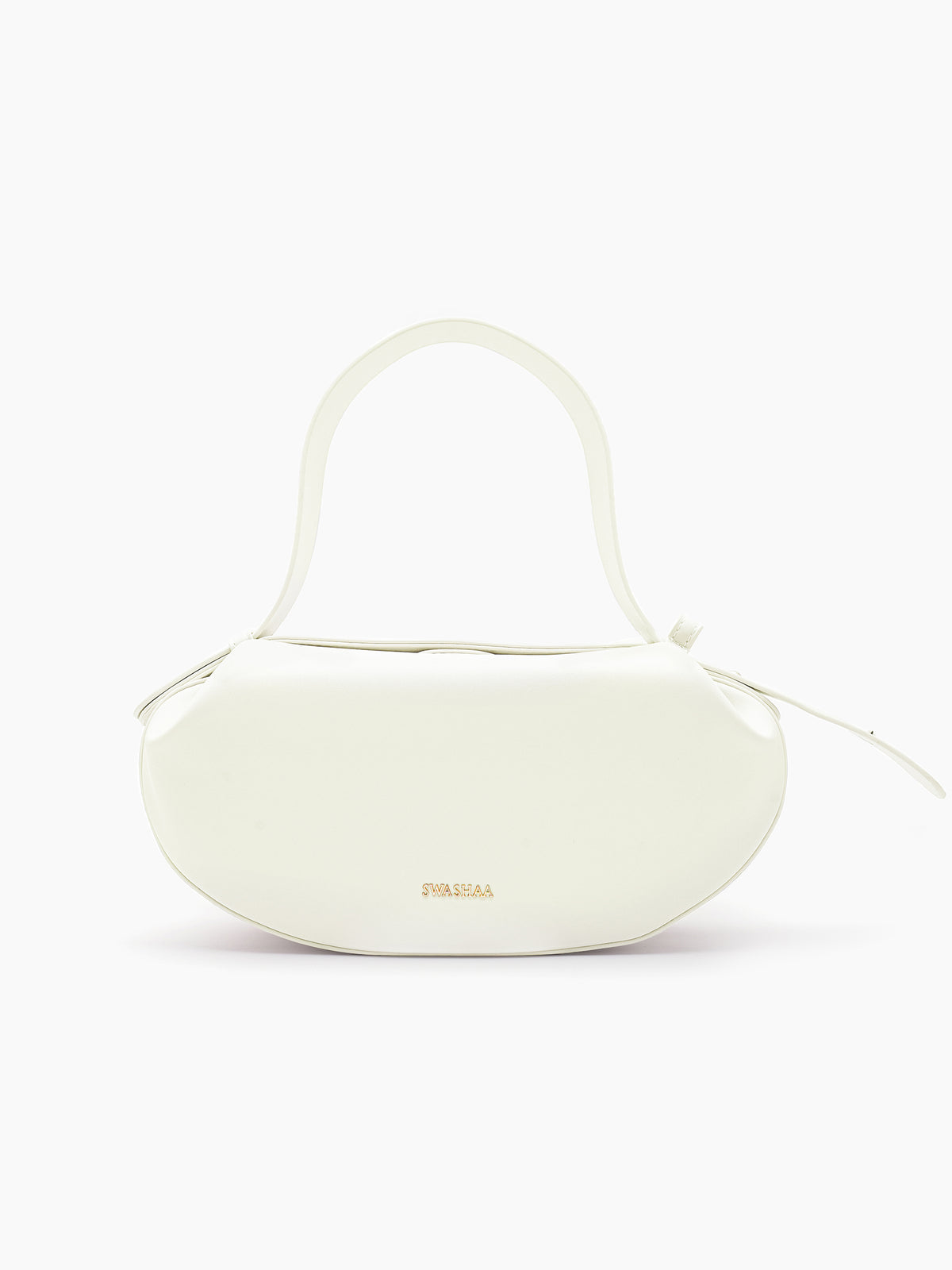 Stella White Women's Leather Shoulder Bag