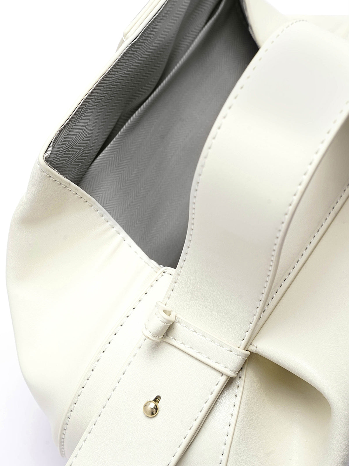 Stella White Women's Leather Shoulder Bag