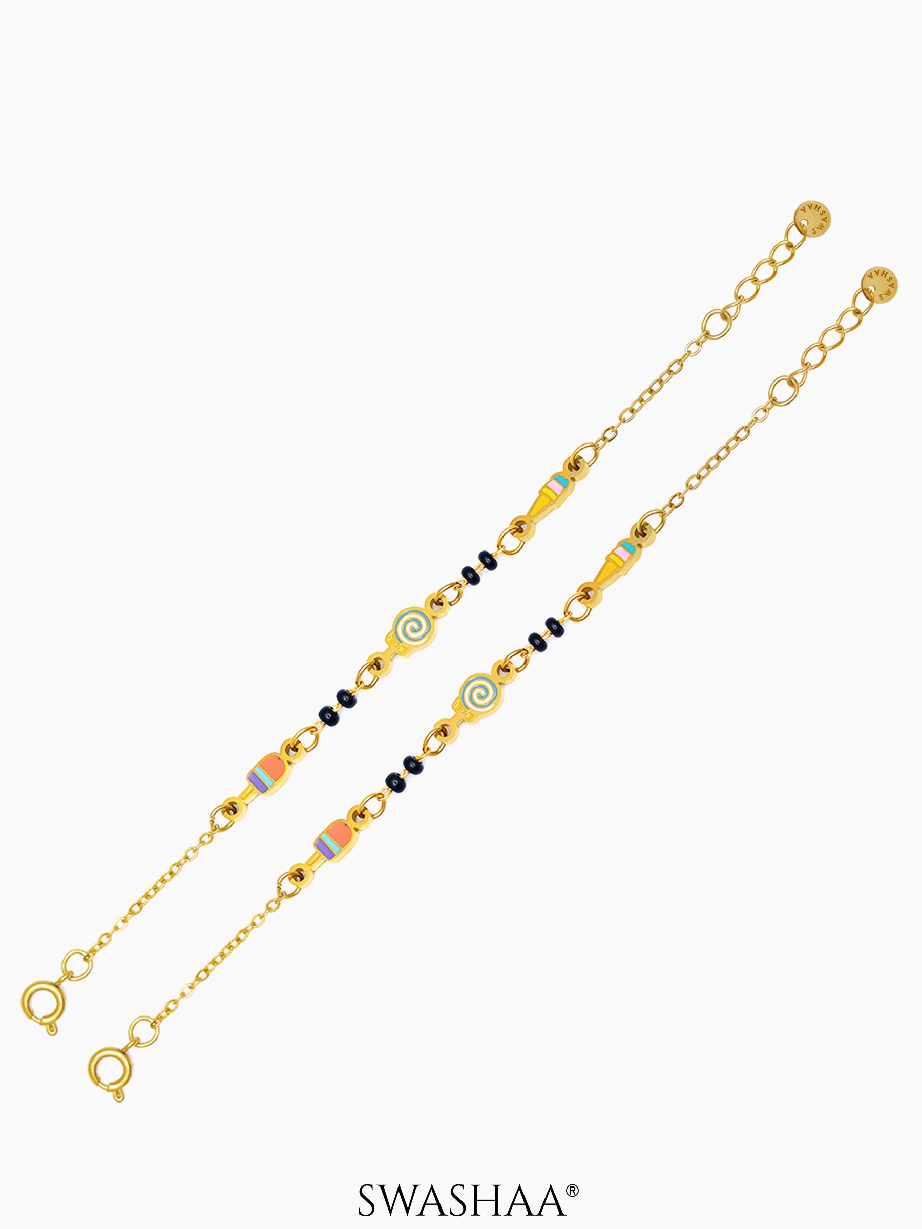 Sugar Bliss 18K Gold Plated Kid's Nazariya Bracelet