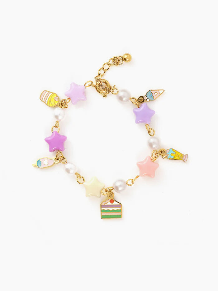 Super Stars Charms 18K Gold Plated Kid's Loose Bracelet