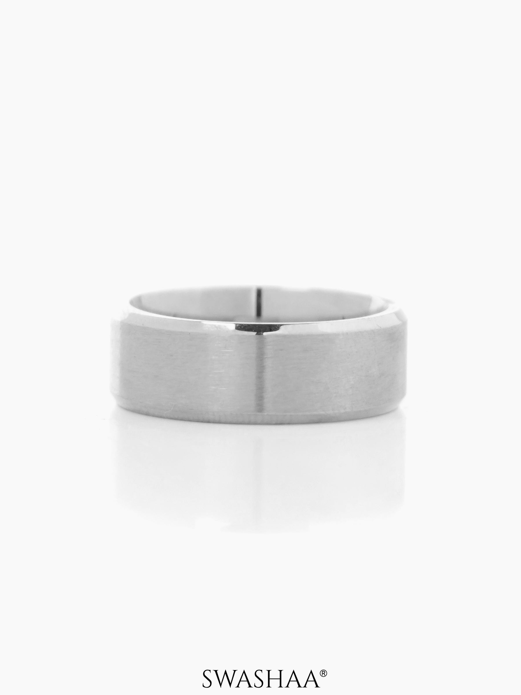 Sylvan Solid Silver Band Men's Ring
