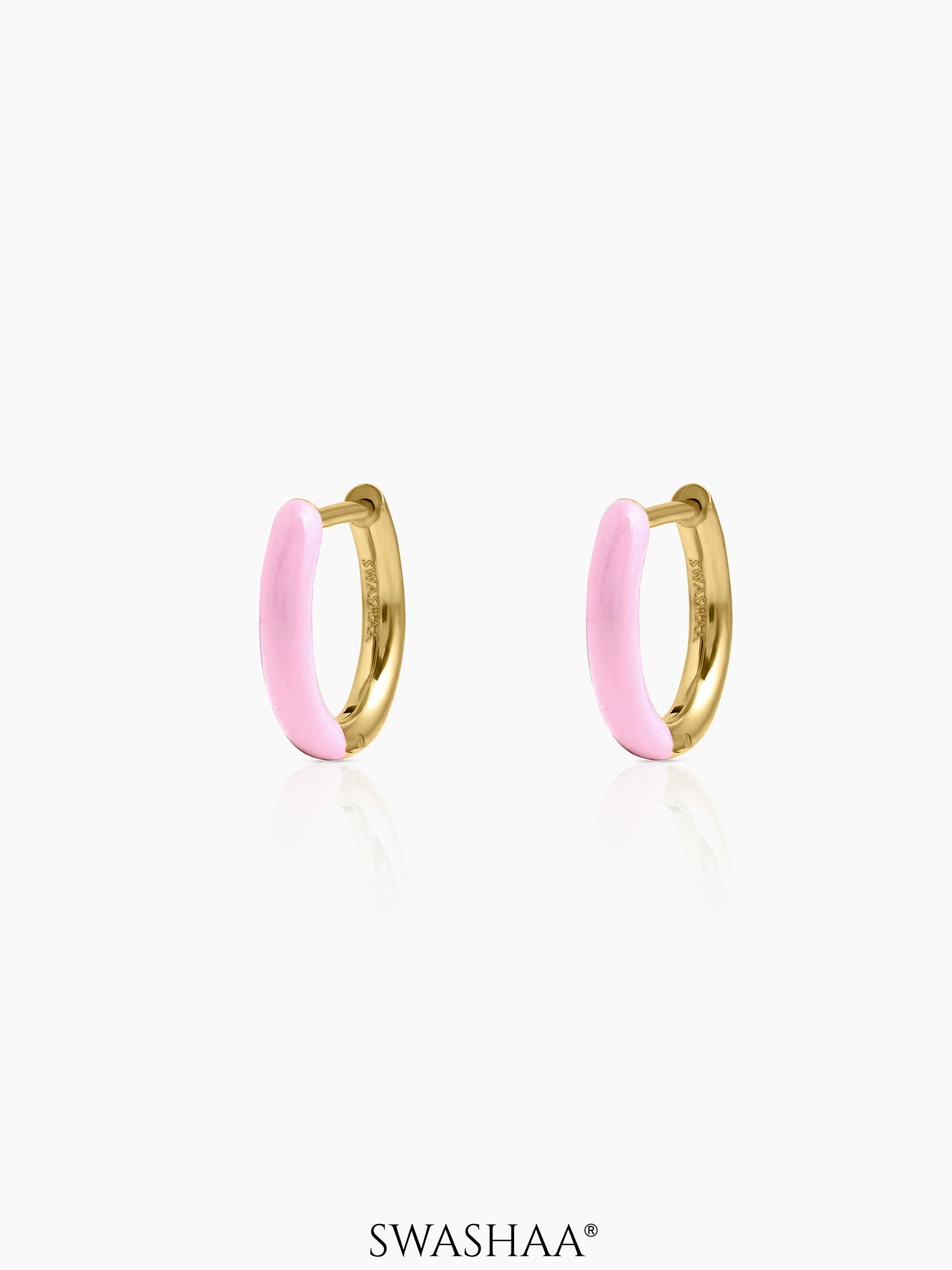 Taffy Pink Kid’s Hoop Earrings - Swashaa