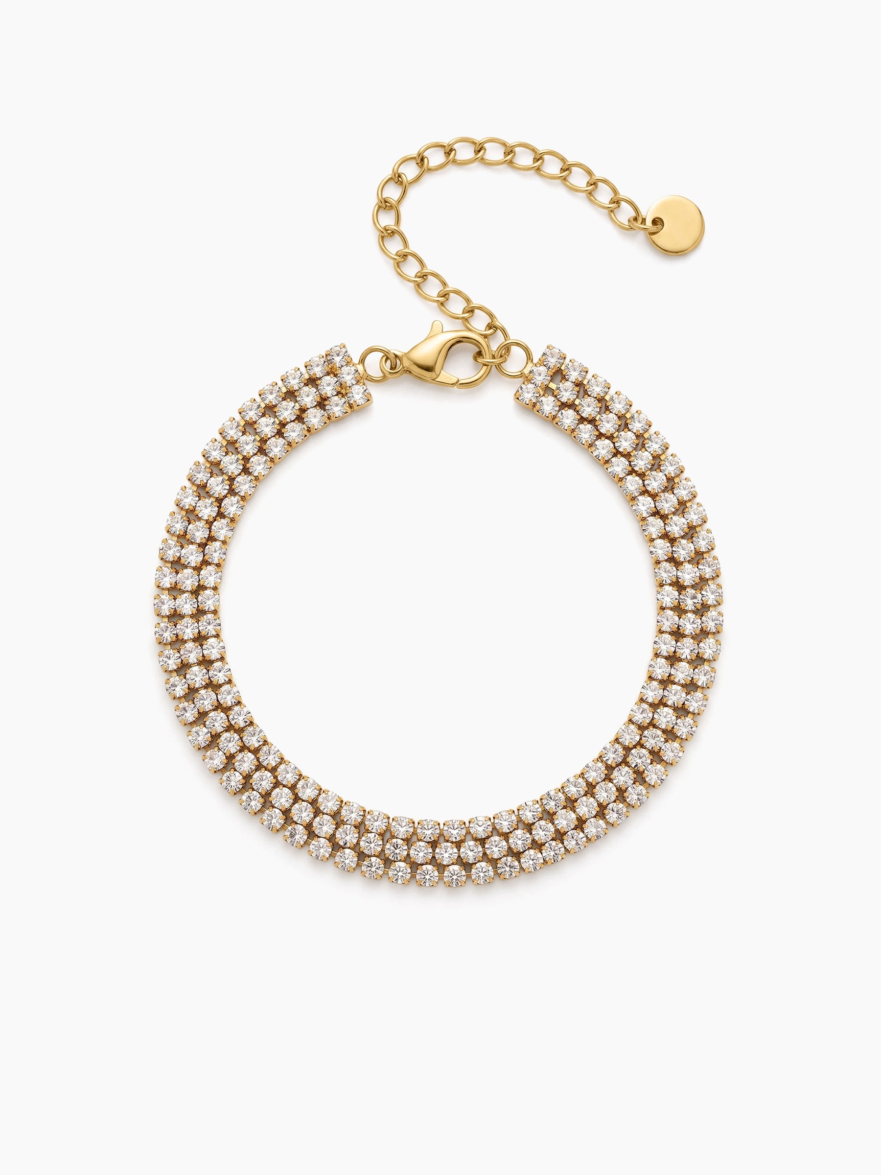 Tarisa Diamond 18K Gold Plated Women's Loose Bracelet