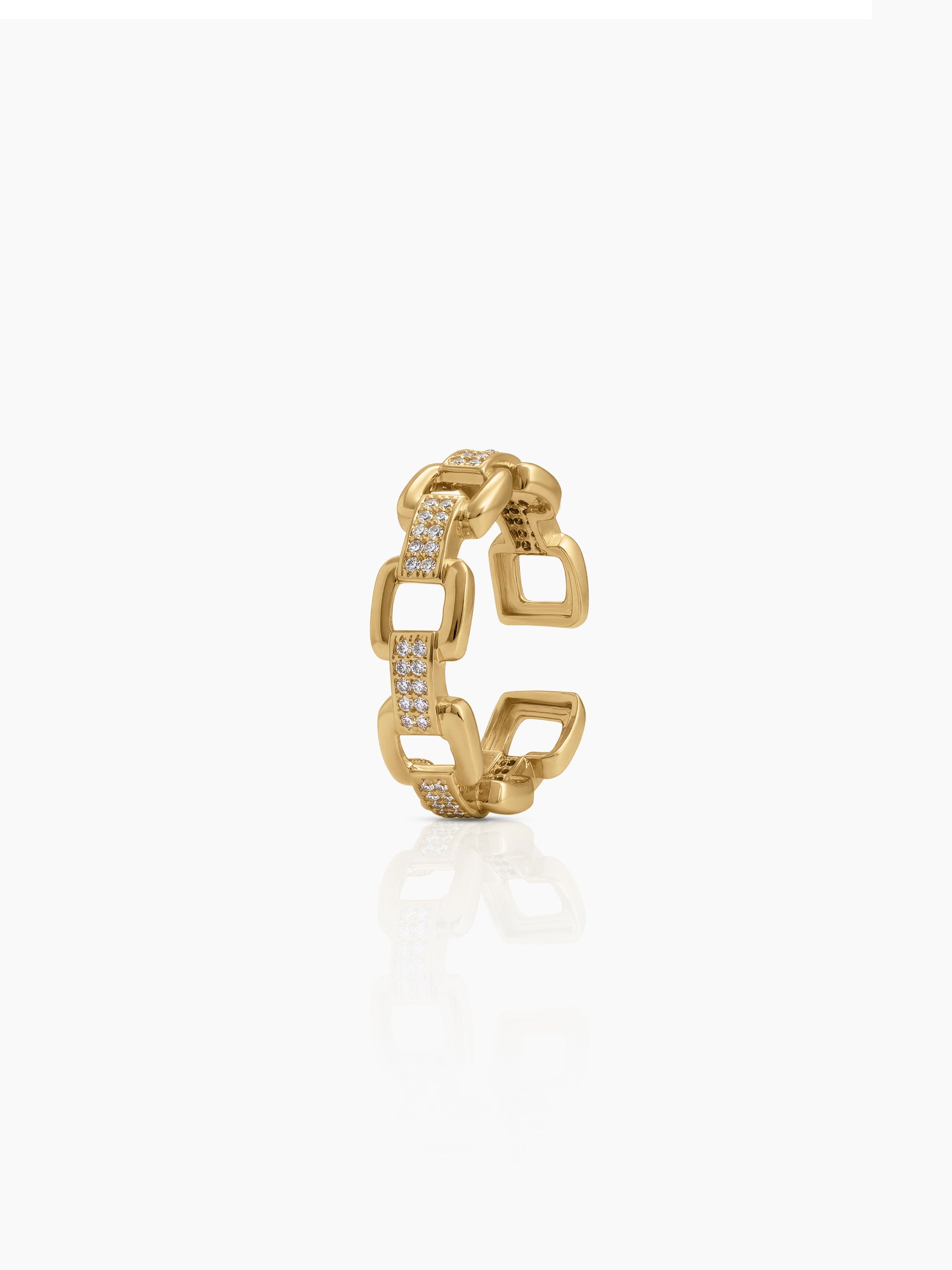 Torven Link 18K Gold Plated Men's Rings - Swashaa