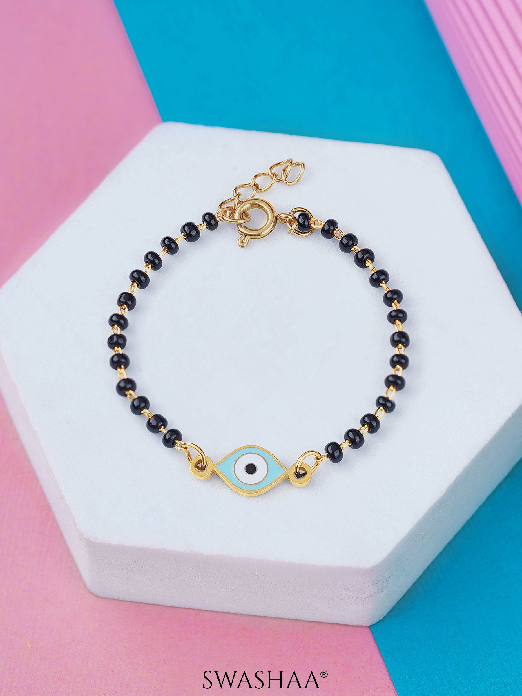 Tranquil Eye 18K Gold Plated Kid's Nazariya Bracelet