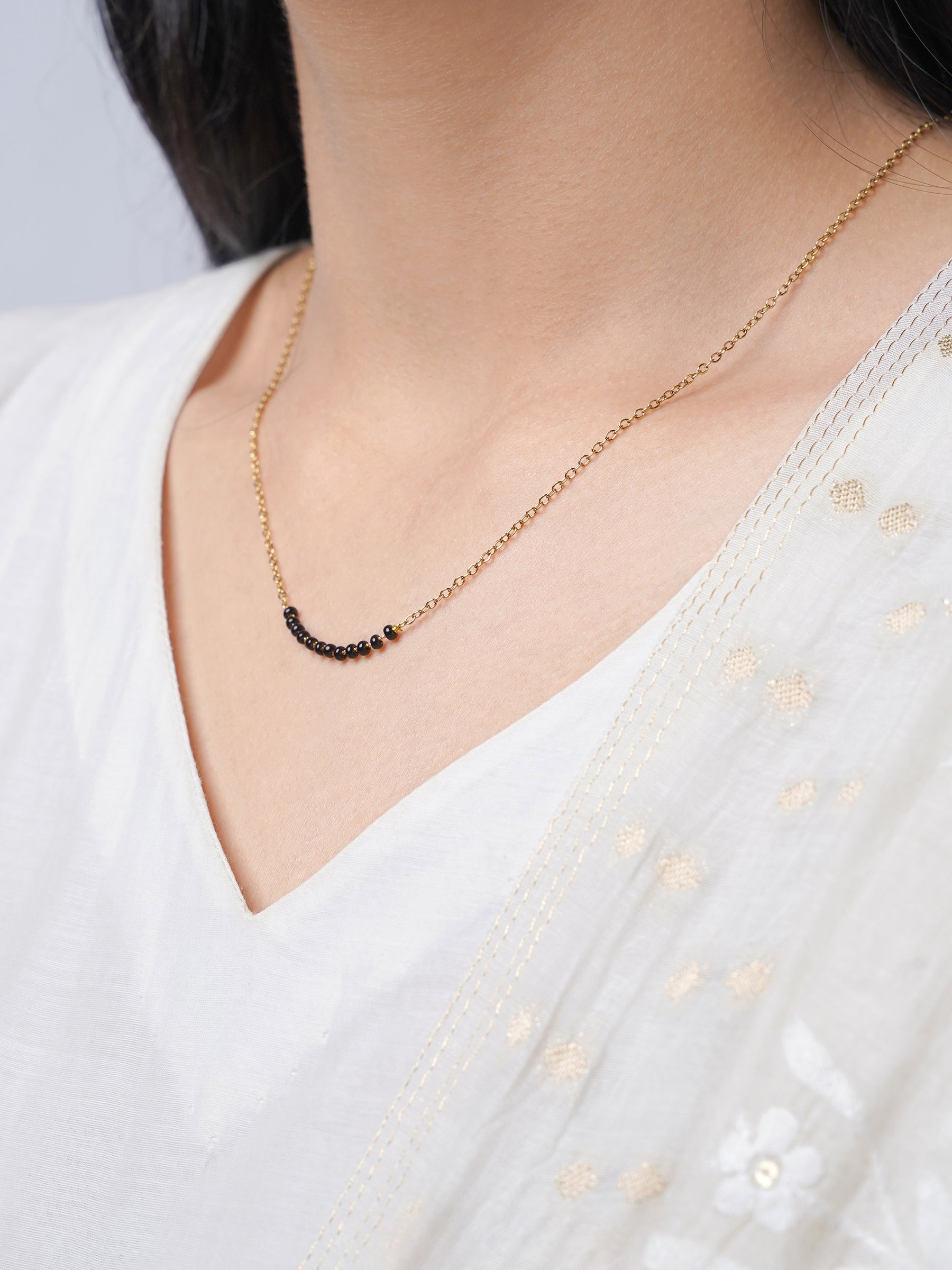 Tushita 18K Gold Plated Mangalsutra