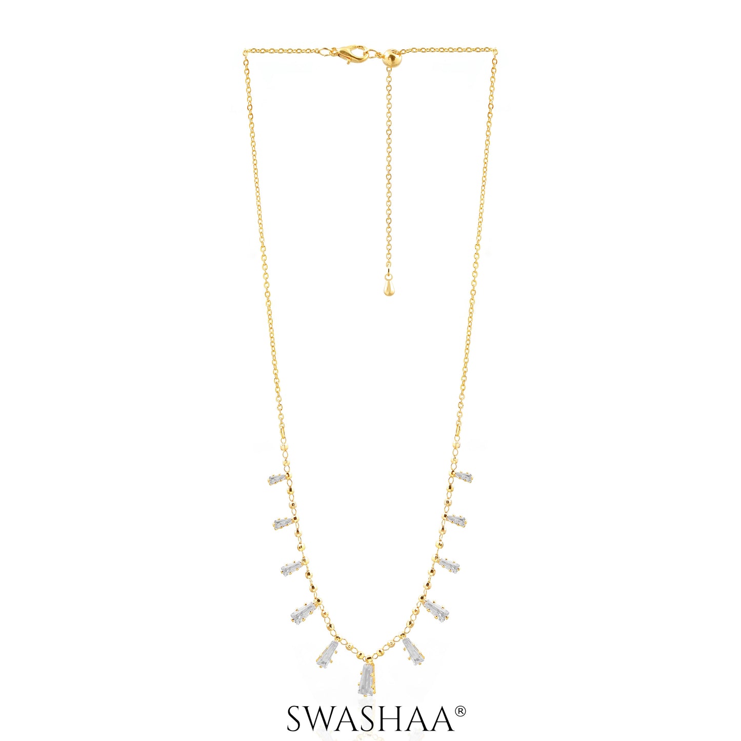 Tyla Studded Bar 18K Gold Plated Choker