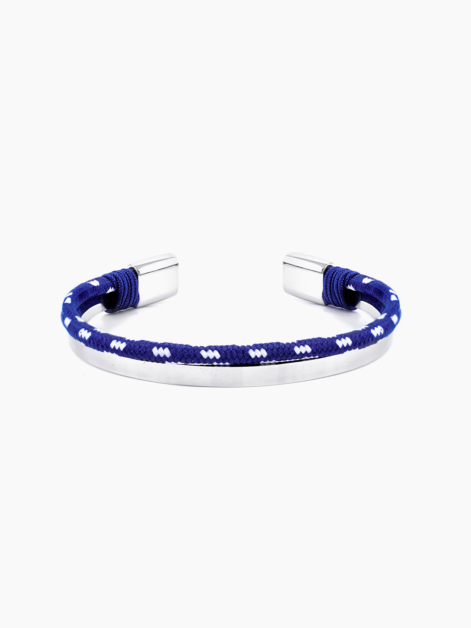 Unan Blue White Rope Cuff Bracelet