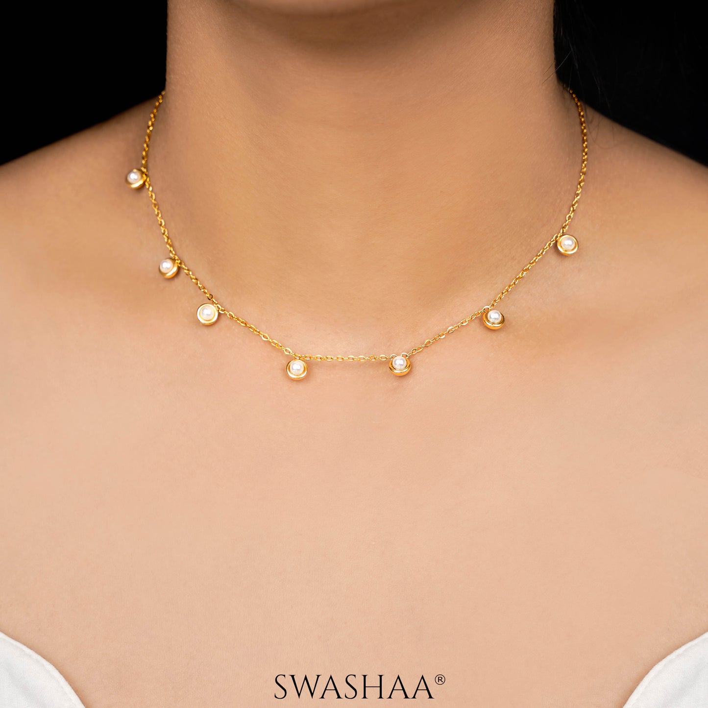 Uni Pearl 18K Gold Plated Necklace