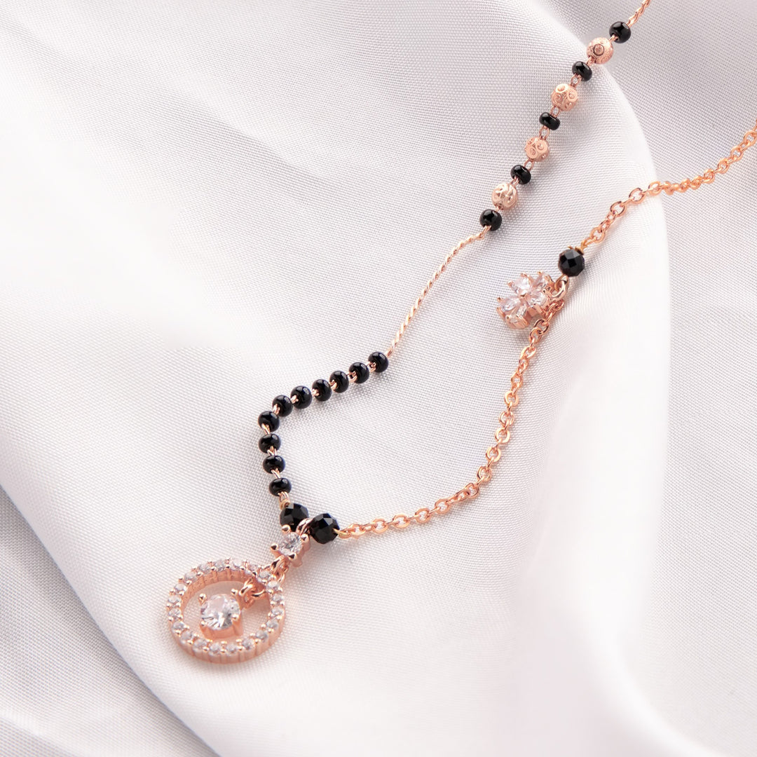 Geneva Rosegold Plated Mangalsutra