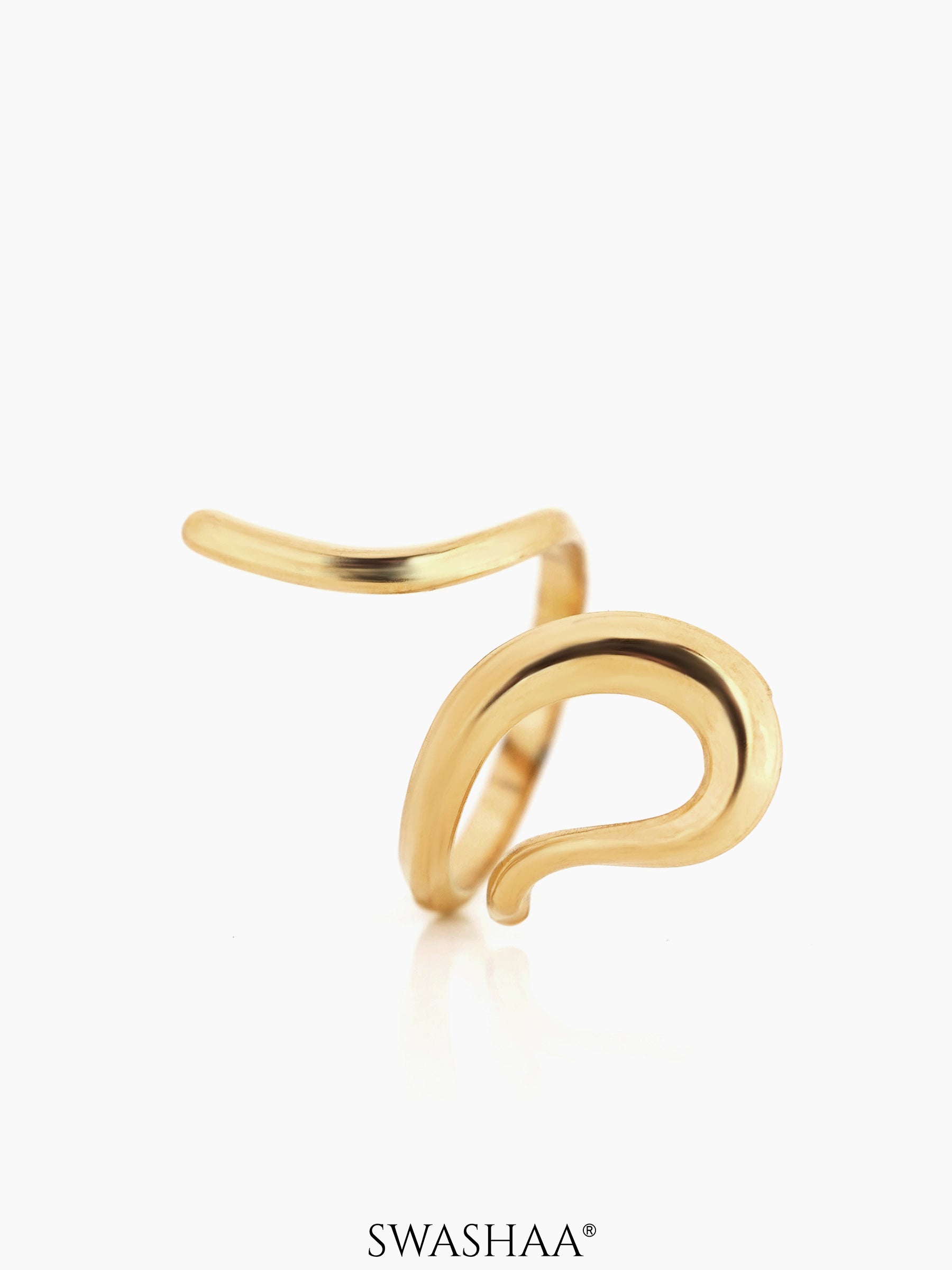 Upsana Snake 18K Gold Plated Ring