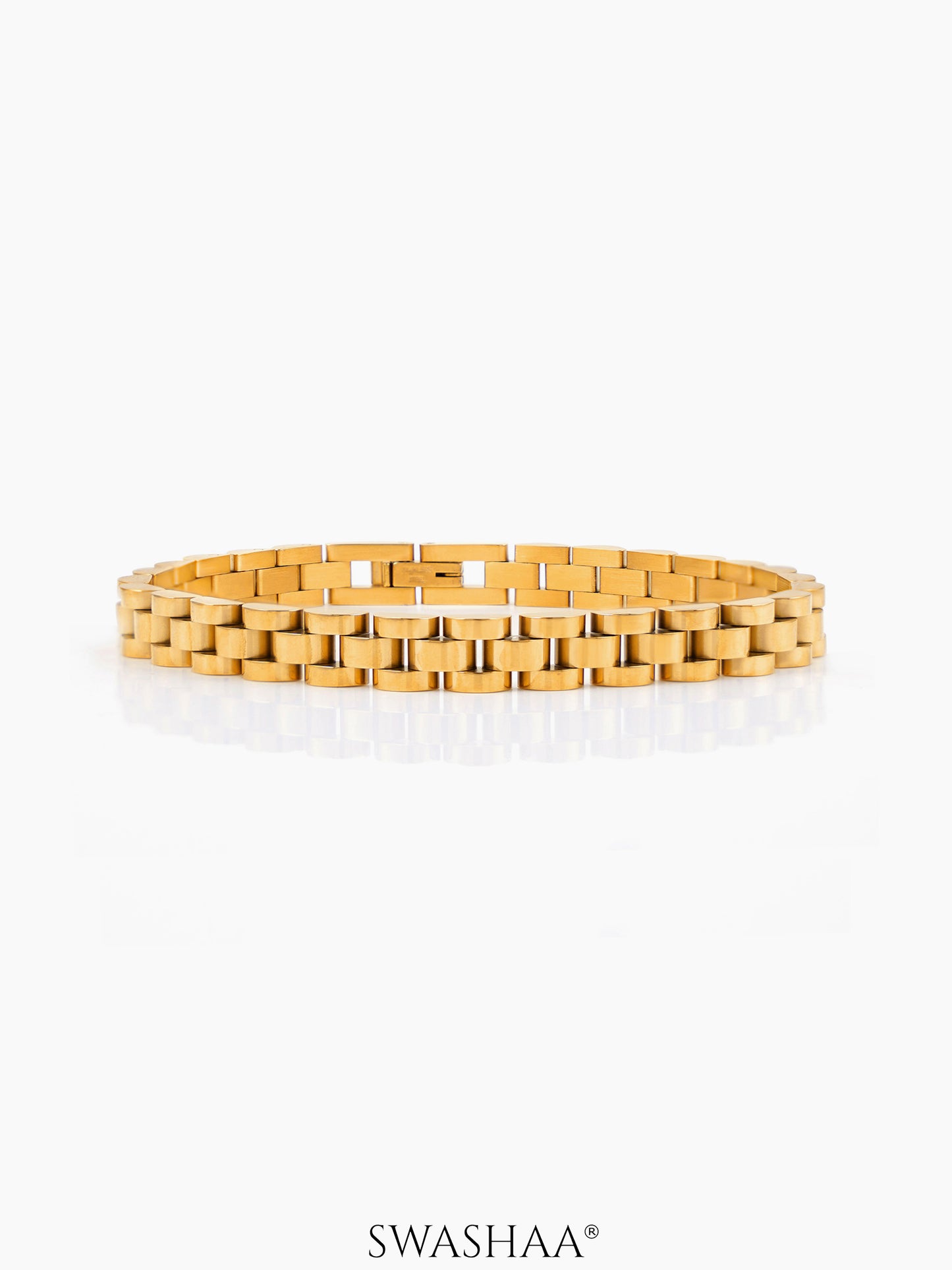 Valdez 18K Gold Plated Men's Watch Belt Bracelet