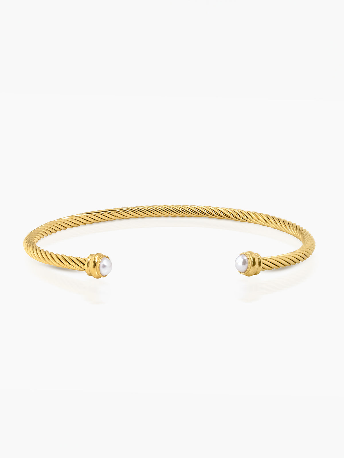 Valencia Twisted 18K Gold Plated Cuff Bracelet