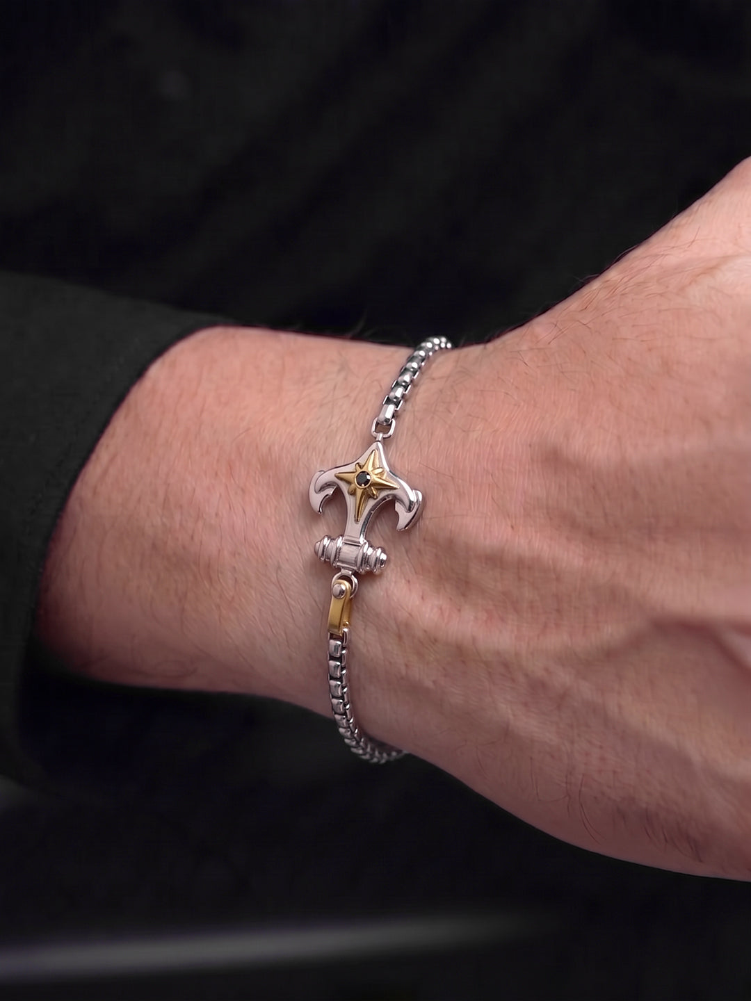 Valerio Charm 18K Gold Plated Men's Loose Bracelets