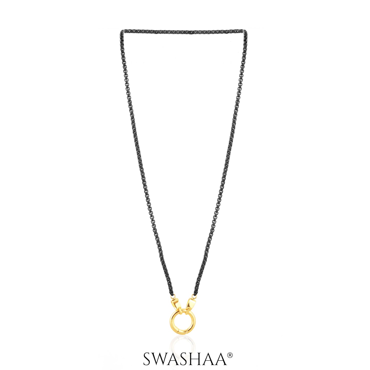 Vangie Eternal Ring Amulate Box Chain Necklace