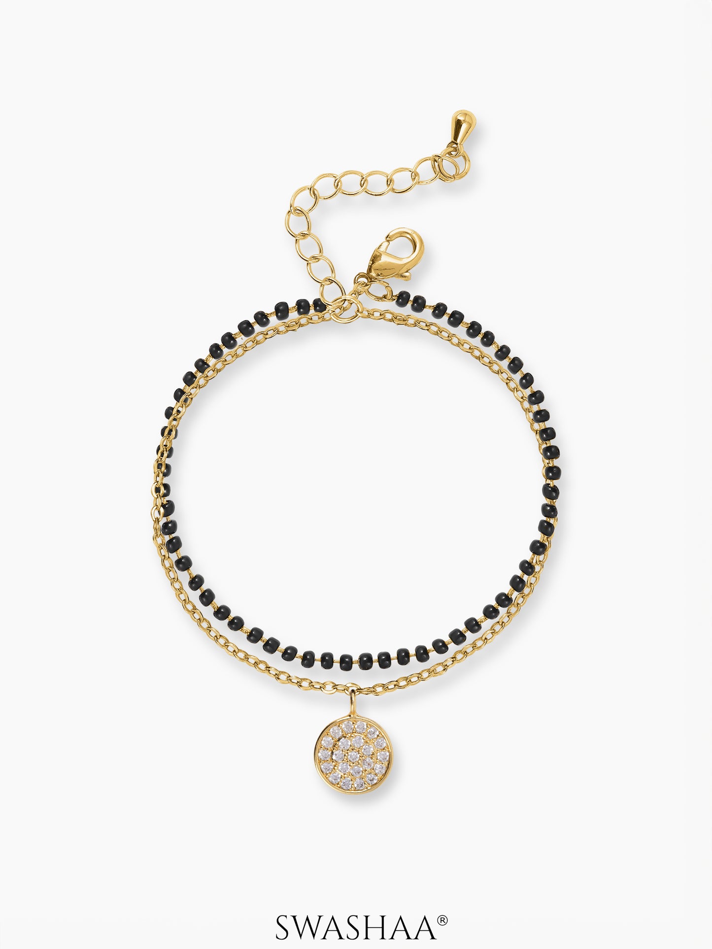 Vanya Layered 14K Gold Plated Mangalsutra Bracelet