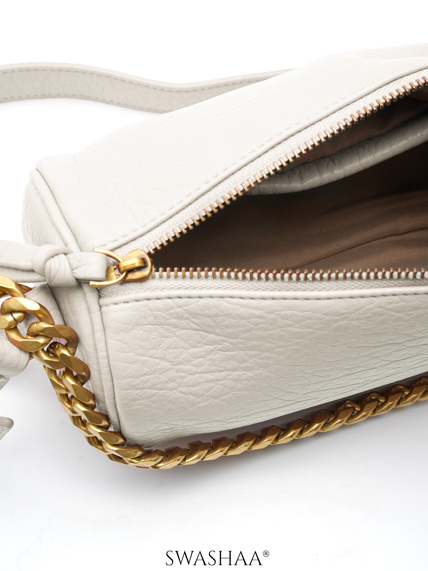 Velora Leather Sling Bag - Swashaa