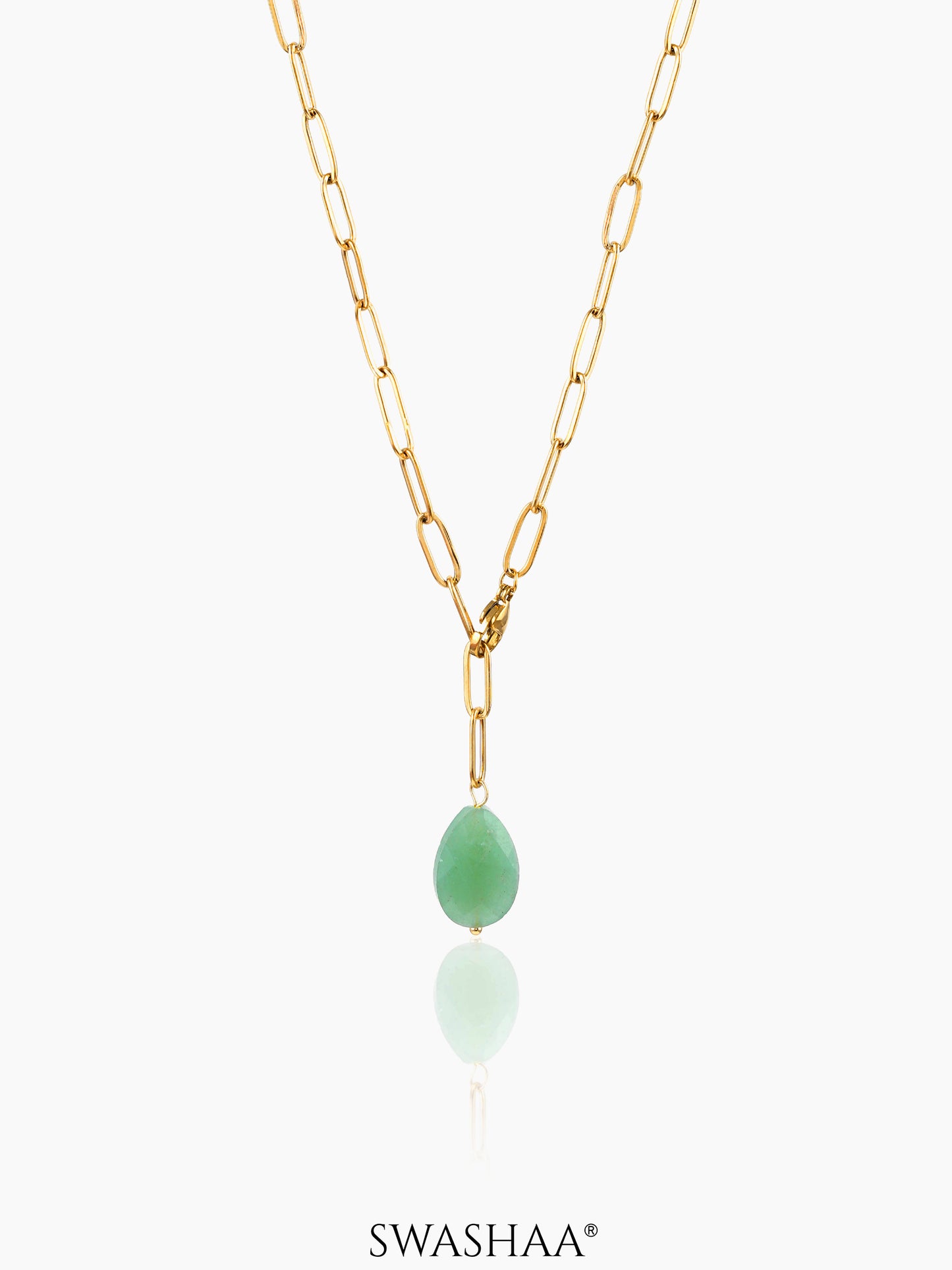 Verdure Drop 18K Gold Plated Necklace