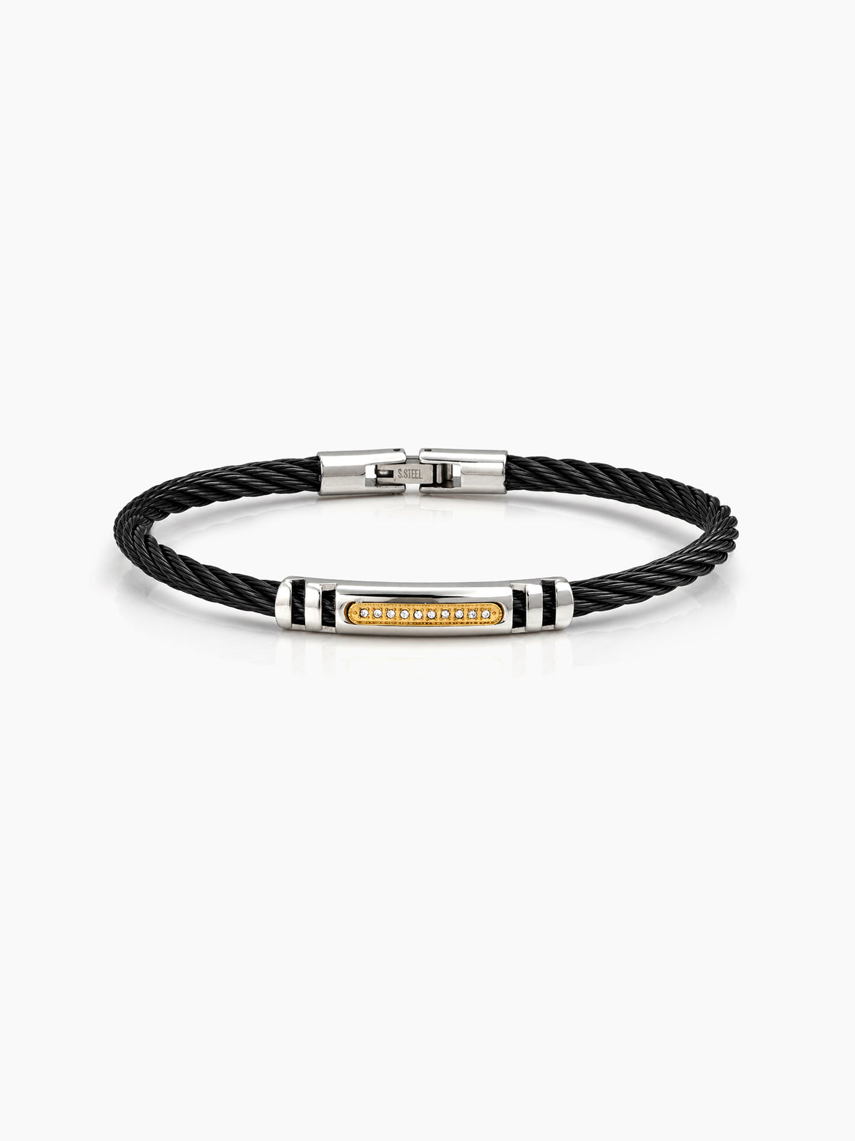 Vincent Black Wired Men's Bracelet